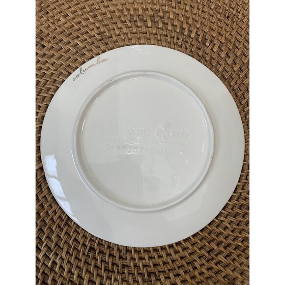Anthropologie Salt & Earth Appetizer Astrology Chart Canape‎ Plate Bird - Picture 4 of 4